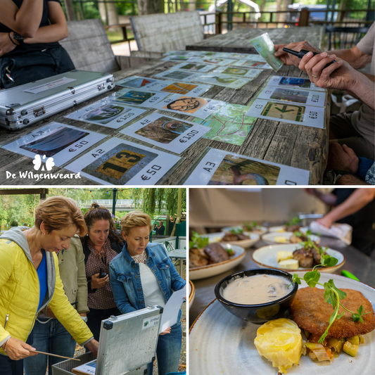 WIE IS DE SABOTEUR? – COMPLEET BEDRIJFSUITJE MET ETEN EN DRINKEN € 74,50 p.p.