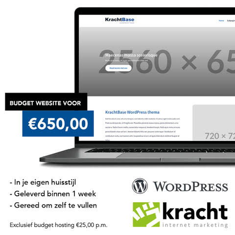 WORDPRESS BUDGET WEBSITE VOOR €650 – SNEL, PROFESSIONEEL EN IN JOUW HUISSTIJL