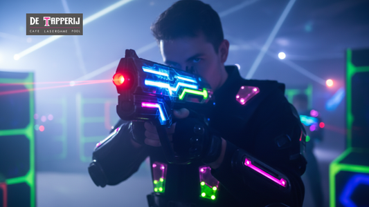 HET ULTIEME ALL-IN BEDRIJFSUITJE: EIGEN BAR, 4 UUR DRINKEN, 2X LASERGAMEN & BUFFET VOOR €80,- P.P.